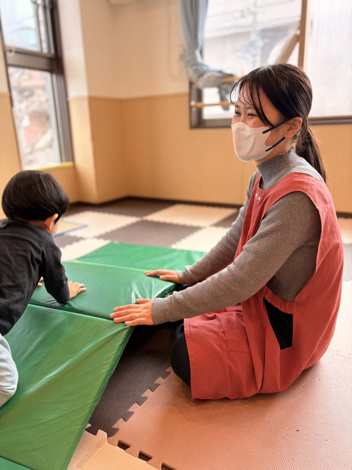 できた！と喜ぶ子ども